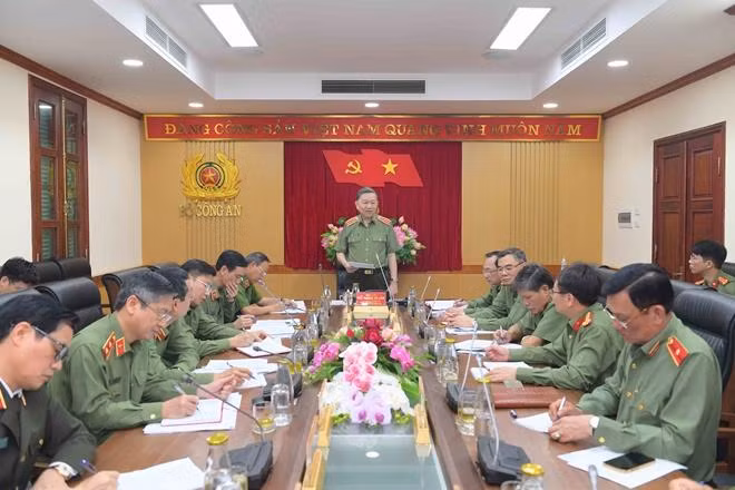 Bộ trưởng Tô Lâm chủ trì, phát biểu tại hội nghị