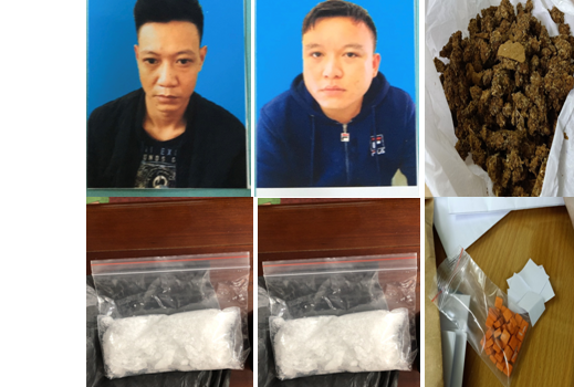 Các đối tượng và tang vật vụ án