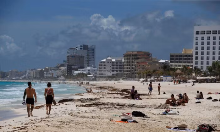 Bãi biển Cancun, bang Quintana Roo, Mexico, một trong những điểm đến được ưa chuộng của khách du lịch Mỹ Bãi biển Cancun, bang Quintana Roo, Mexico, một trong những điểm đến được ưa chuộng của khách du lịch Mỹ