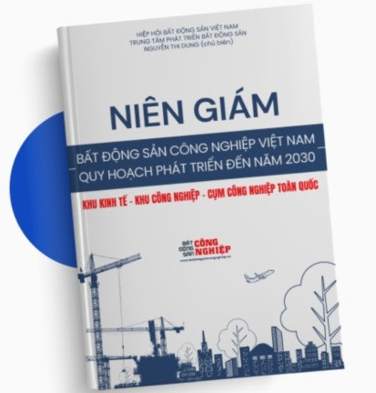 Thiết kế đồ họa trang bìa dự kiến của “Niên giám Bất động sản Công nghiệp Việt Nam – Quy hoạch phát triển đến năm 2030”