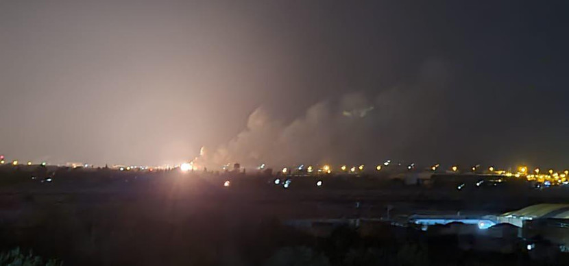 Hình ảnh chụp từ sân bay Nairab, Syria sau loạt vụ không kích ngày 19-7 Hình ảnh chụp từ sân bay Nairab, Syria sau loạt vụ không kích ngày 19-7