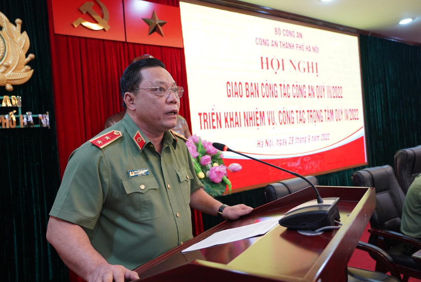 Trung tướng Nguyễn Hải Trung phát biểu chỉ đạo hội nghị