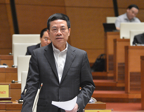 Bộ trưởng Nguyễn Mạnh Hùng trả lời chất vấn Bộ trưởng Nguyễn Mạnh Hùng trả lời chất vấn