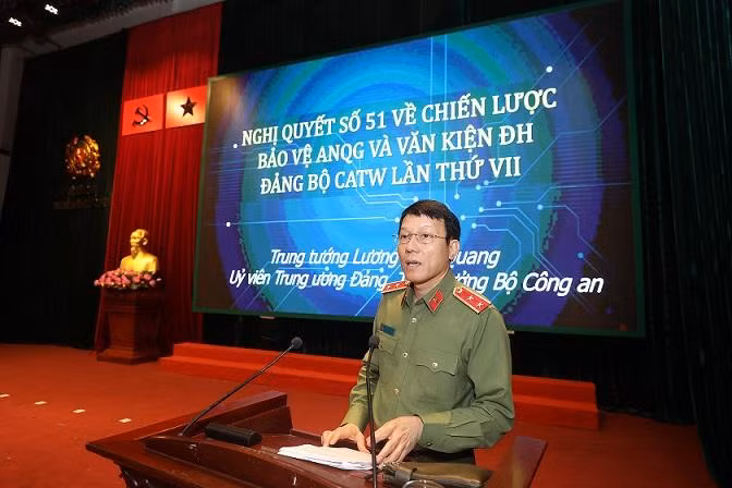 Thứ trưởng Lương Tam Quang phát biểu tại hội nghị