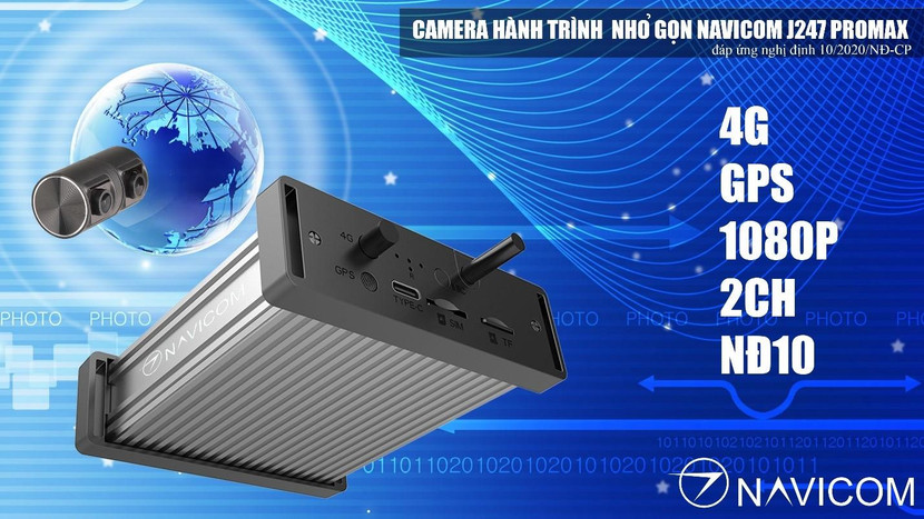 Camera hành trình nhỏ gọn Navicom J247Pro Max Camera hành trình nhỏ gọn Navicom J247Pro Max