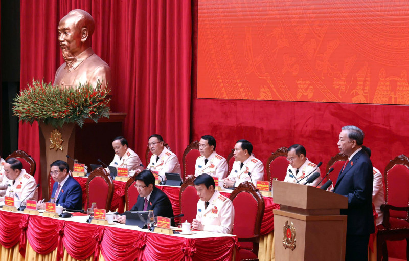 Tổng Bí thư Tô Lâm đánh giá Đảng bộ Công an Trung ương là một trong những đảng bộ tiêu biểu xuất sắc trong việc thực hiện Nghị quyết Đại hội XIII của Đảng Tổng Bí thư Tô Lâm đánh giá Đảng bộ Công an Trung ương là một trong những đảng bộ tiêu biểu xuất sắc trong việc thực hiện Nghị quyết Đại hội XIII của Đảng