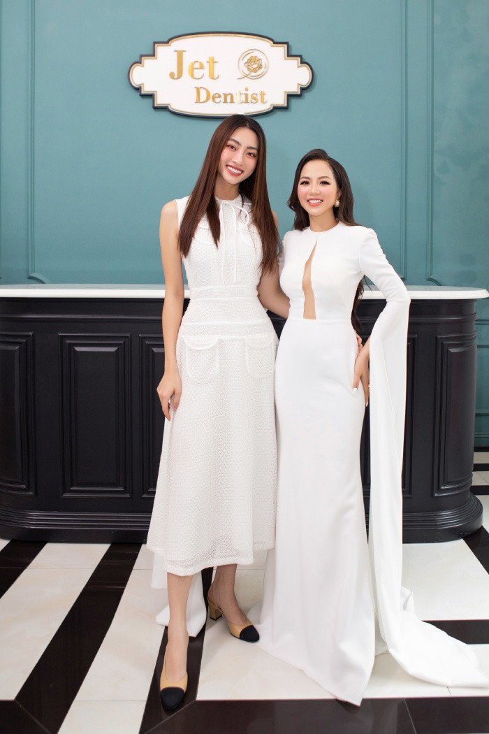 Hoa hậu Lương Thuỳ Linh cùng doanh nhân Phương Nguyễn