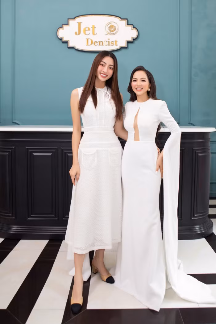 Hoa hậu Lương Thuỳ Linh cùng doanh nhân Phương Nguyễn