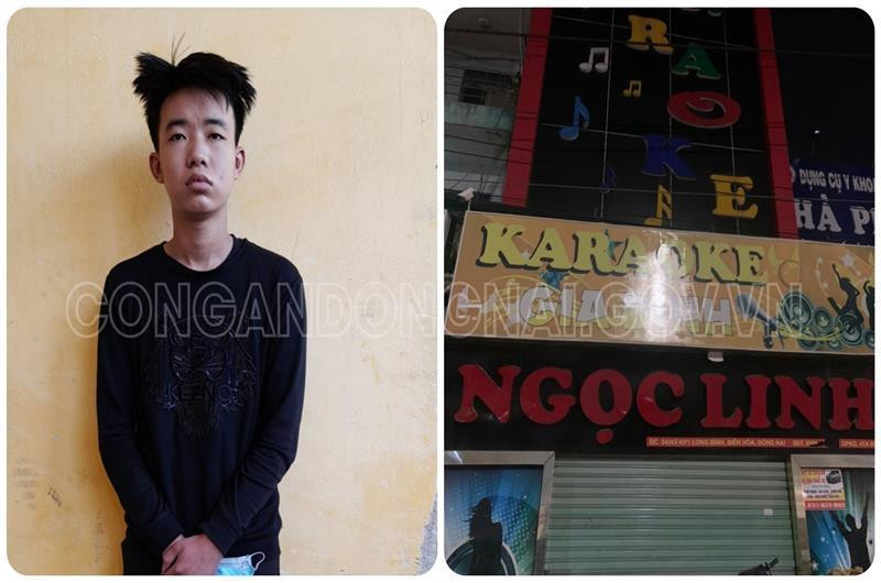 Đối tượng Trần Trung Nam là chủ quán karaoke Ngọc Linh tổ chức cho khách "bay lắc"