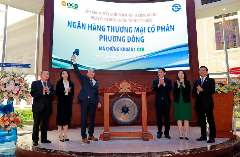 OCB là ngân hàng đầu tiên niêm yết trên HoSE trong năm 2021