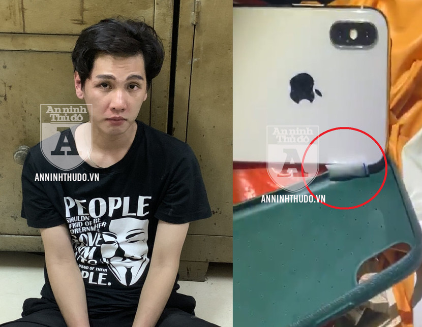 Nam thanh niên giấu gói ma túy rất tinh vi trong ốp điện thoại