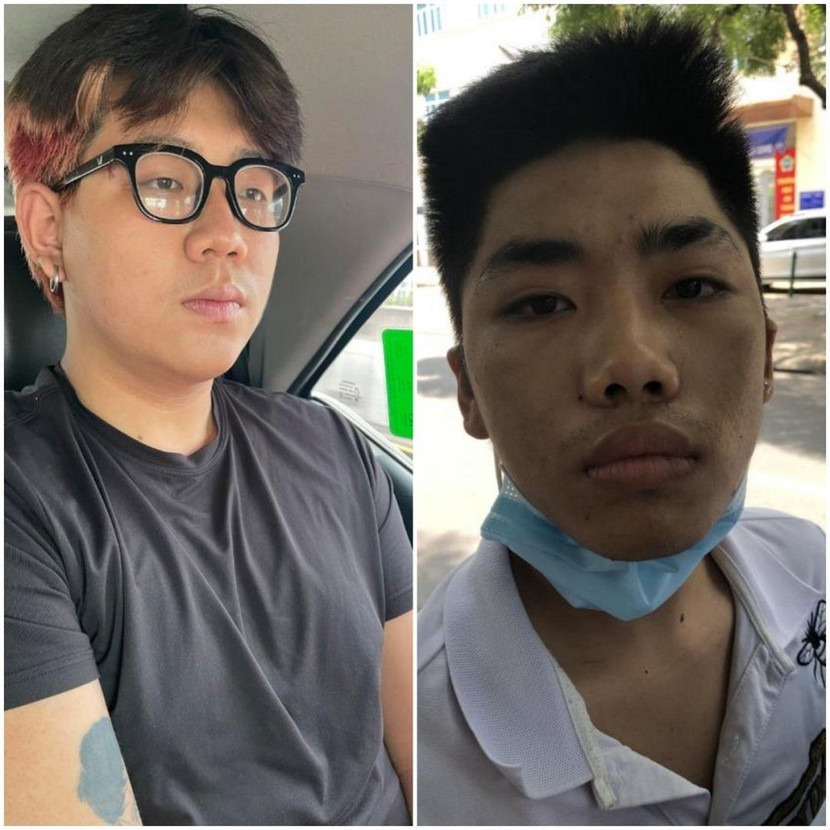 Hai đối tượng trong nhóm cướp Hai đối tượng trong nhóm cướp