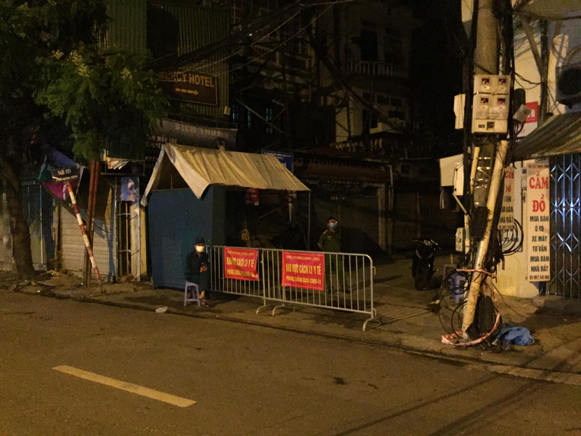 Khu vực ngõ 651 Minh Khai được phong tỏa toàn bộ