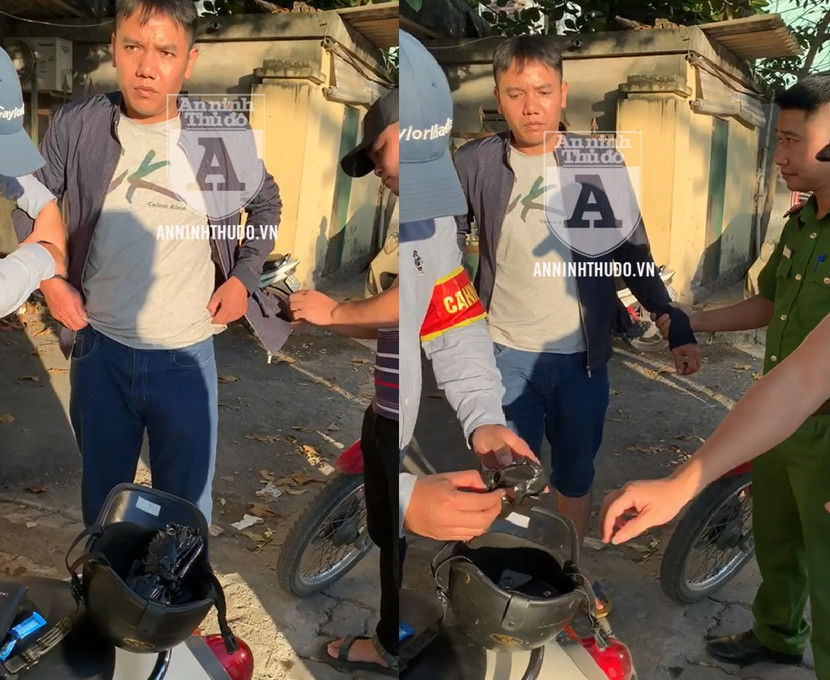 Đối tượng khẳng định "chắc nịch" rằng... không mang theo ma túy, dù đã bị phát hiện chiếc cóng