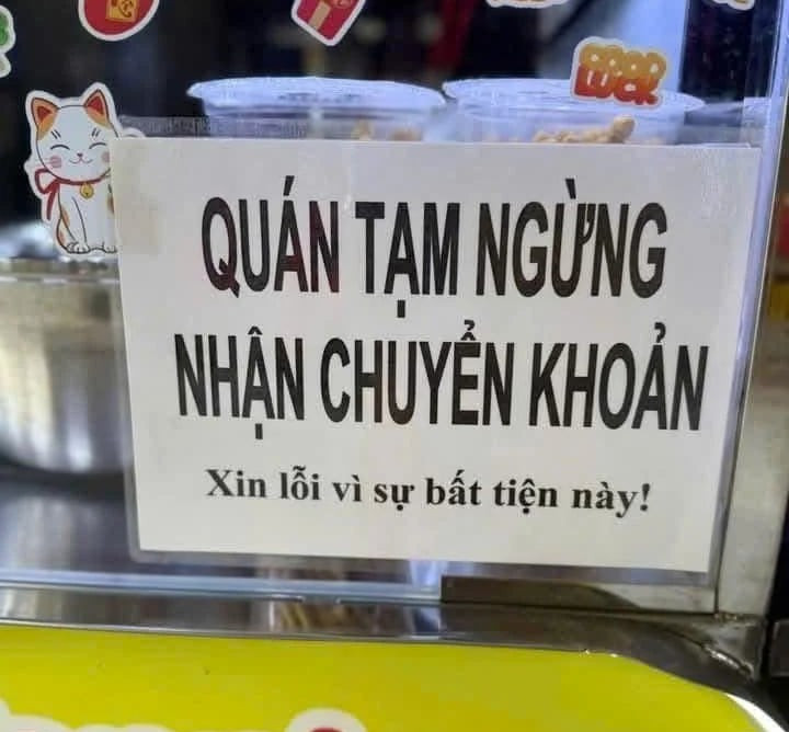 Nhiều cơ sở kinh doanh không nhận chuyển khoản do lo ngại phải nộp thuế