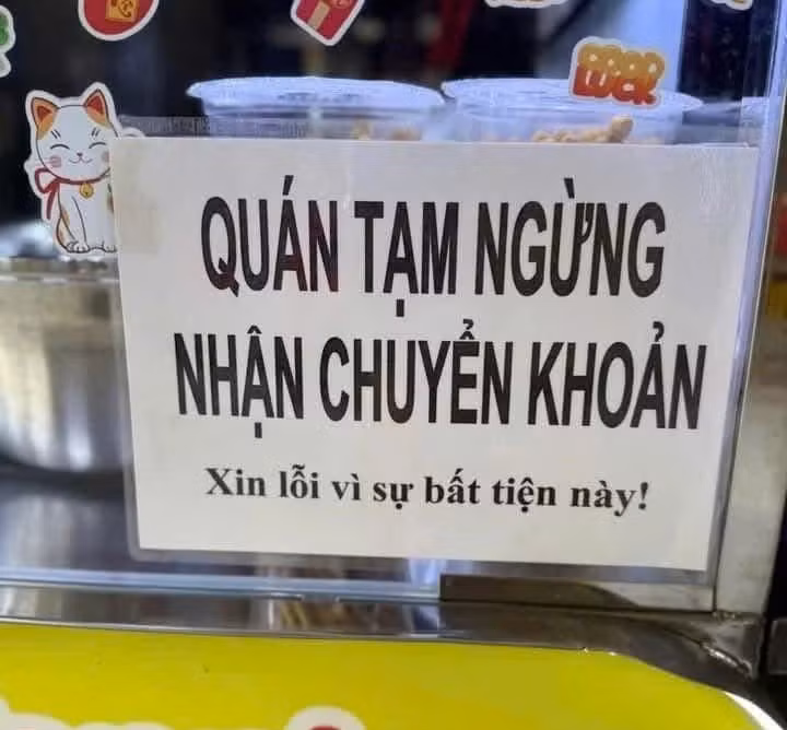 Nhiều cơ sở kinh doanh không nhận chuyển khoản do lo ngại phải nộp thuế