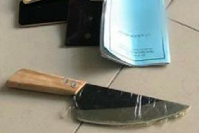 Con dao bầu được công an thu giữ trong người Nguyễn Như Trọng