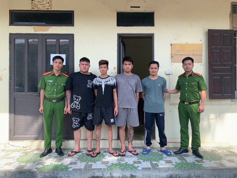 Bốn đối tượng trong vụ án đang bị tạm giữ hình sự