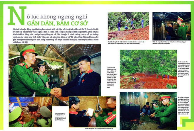 Chùm ảnh ghi lại tình quân dân cá nước giữa người dân và cán bộ ,chiến sỹ Công an Thủ đô (ảnh: Đinh Tuấn Anh)