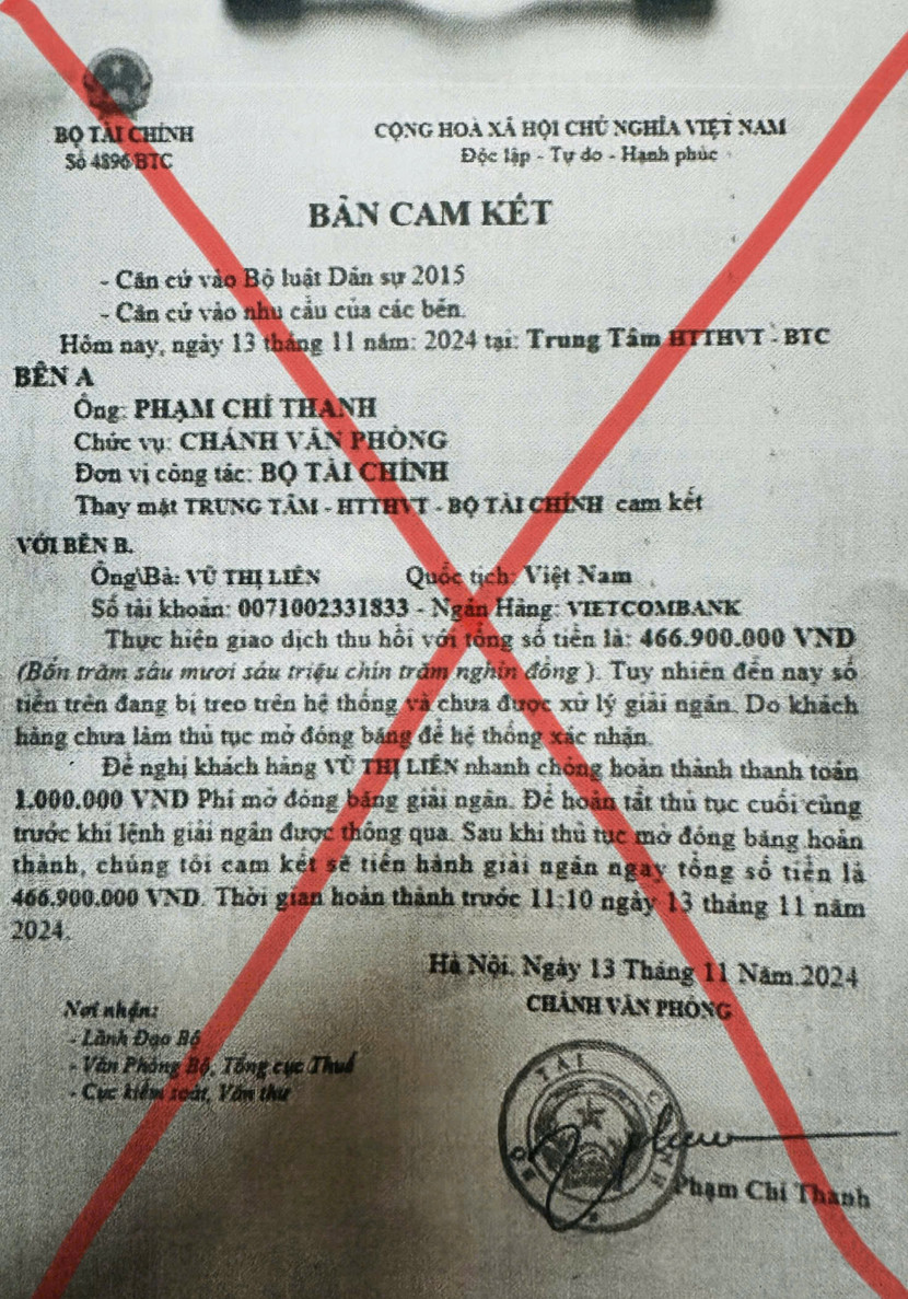 Bộ Tài chính khuyến cáo người dân, doanh nghiệp cần cảnh giác trước việc giả mạo, lợi dụng danh nghĩa của Bộ Tài chính