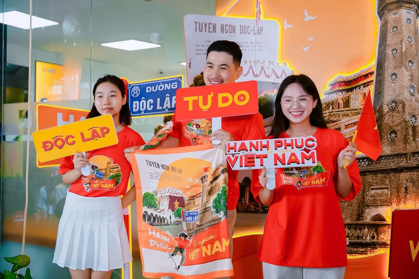 Không gian check-in sôi động Không gian check-in sôi động