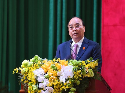 Thủ tướng Chính phủ Nguyễn Xuân Phúc phát biểu chỉ đạo tại Hội nghị.