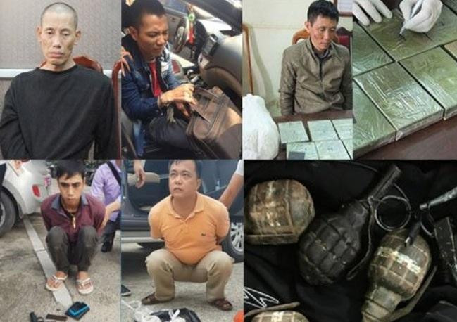 Đối tượng và tang vật vụ án ma túy bị Công an Hà Nội bắt giữ