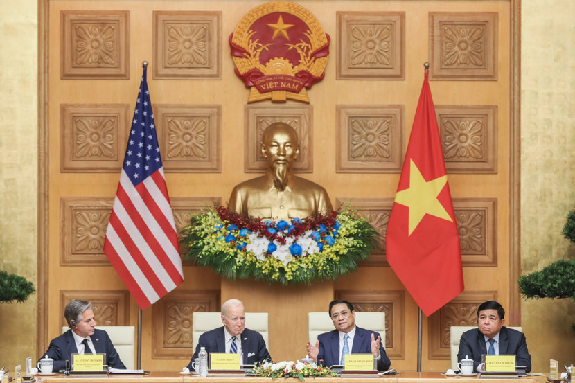 Thủ tướng Phạm Minh Chính và Tổng thống Joe Biden tại Hội nghị cấp cao Việt Nam-Hoa Kỳ về Đổi mới sáng tạo và Đầu tư