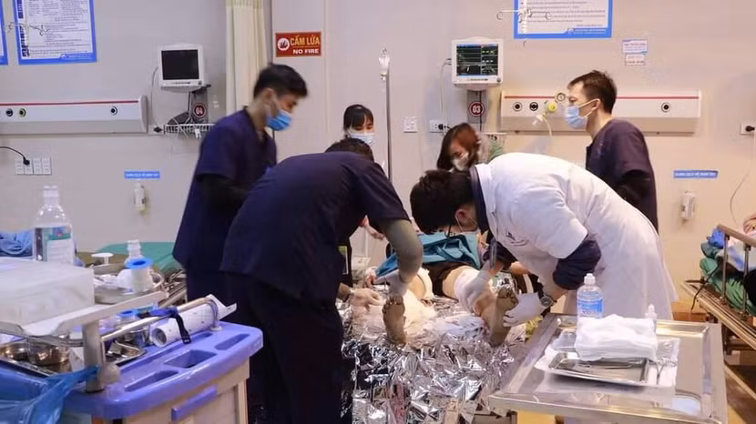 Bệnh nhân nhập viện trong tình trạng đau đớn dữ dội