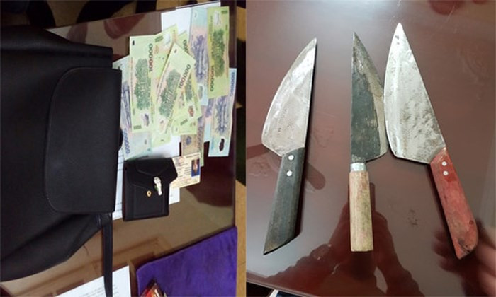 Hung khí và tang vật các vụ cướp tài sản