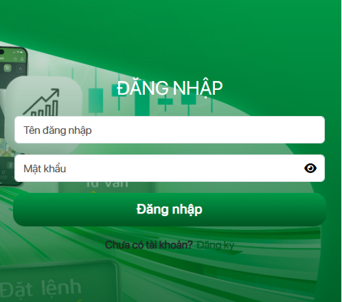 Giao diện website có dấu hiệu giả mạo VCBF