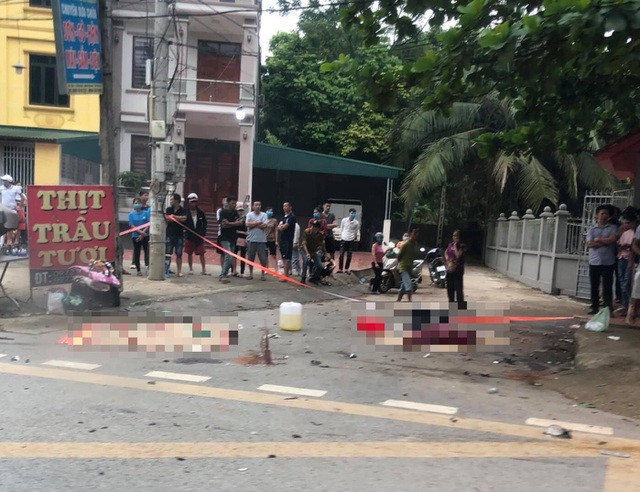 Hiện trường vụ tai nạn thương tâm