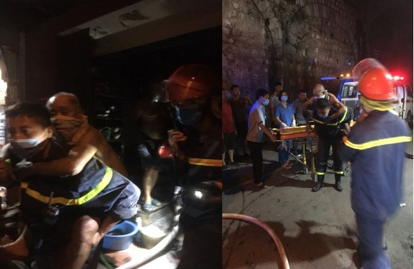 Lực lượng CS PCCC kịp thời có mặt, chữa cháy và cứu người mắc kẹt