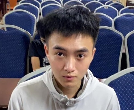 Trần Đức Mạnh tại cơ quan Công an