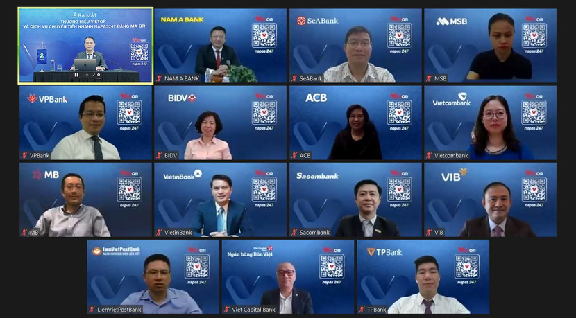 Lãnh đạo NAPAS và 14 ngân hàng tham dự sự kiện