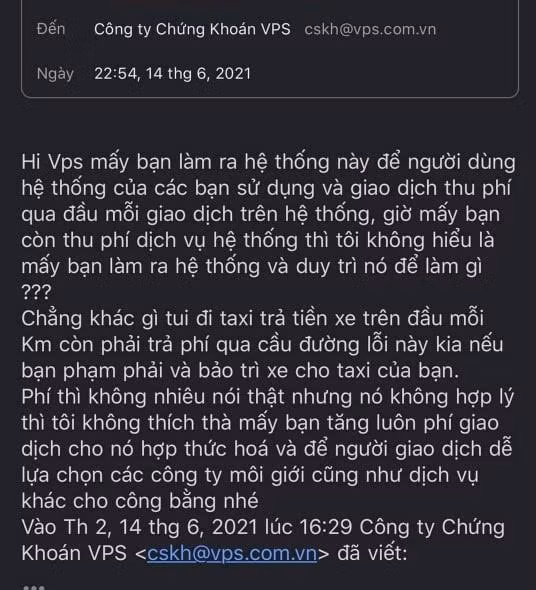 Nhà đầu tư bức xúc với động thái thu phí của Chứng khoán VPS