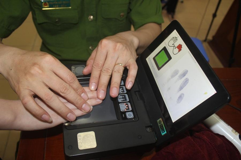 Hệ thống máy móc hiện đại được Bộ Công an trang cấp cho Công an cơ sở phục vụ cho việc lấy mẫu vân tay