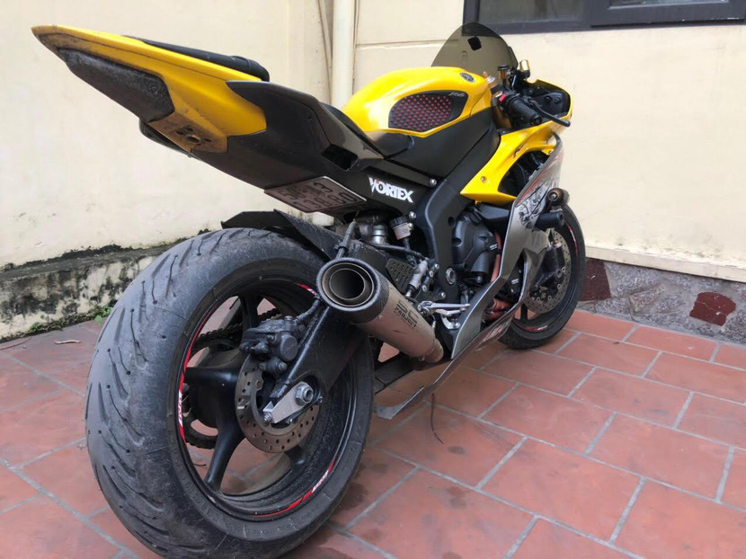 Chiếc xe mô tô phân khối lớn BKS không trùng với số khung, số máy