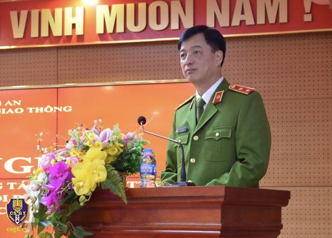 Trung tướng Nguyễn Duy Ngọc, Thứ trưởng Bộ Công an phát biểu chỉ đạo tại hội nghị