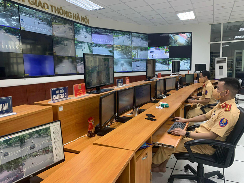 CBCS của Trung tâm chỉ huy đèn tín hiệu giao thông ghi nhận các trường hợp vi phạm qua hệ thống camera