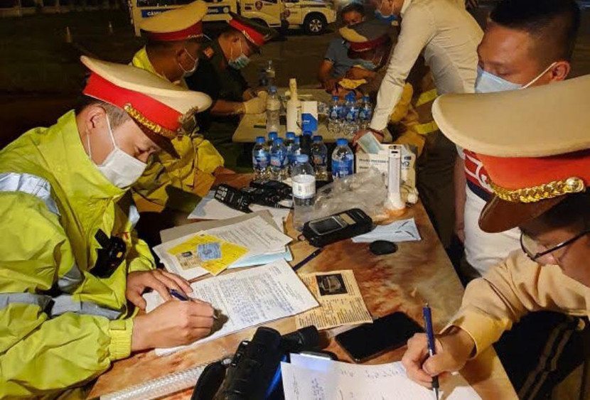 Nhiều lái xe dương tính với ma túy đã bị CSGT phát hiện, xử lý