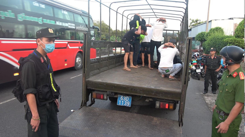 Cơ quan Công an truy bắt các đối tượng