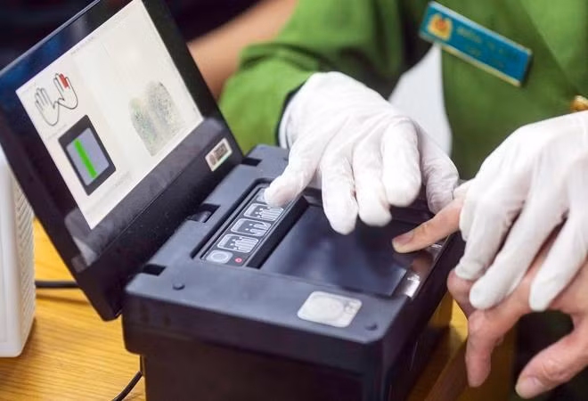 Lấy mẫu vân tay cấp căn cước công dân điện tử