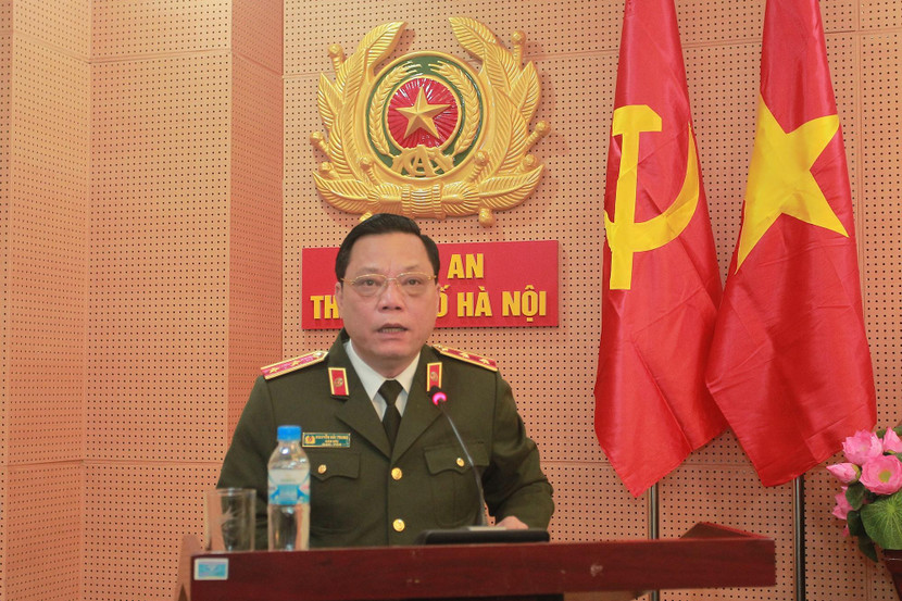 Trung tướng Nguyễn Hải Trung phát biểu khai mạc hội nghị