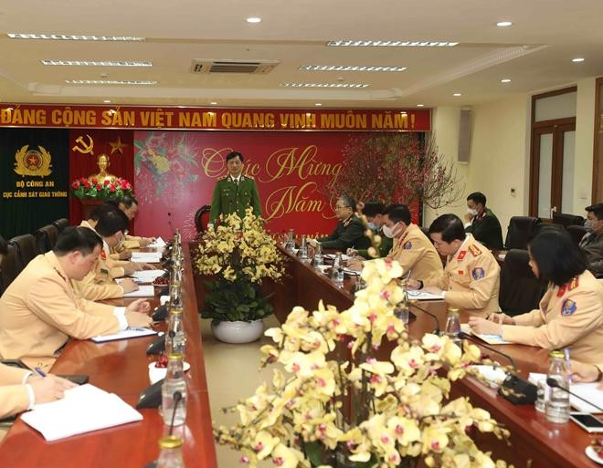 Trung tướng Nguyễn Duy Ngọc, Ủy viên Trung ương Đảng, Thứ trưởng Bộ Công an phát biểu chỉ đạo tại buổi kiểm tra