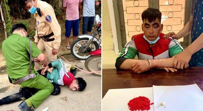 Lực lượng CSGT và các đơn vị phối hợp bắt giữ đối tượng, thu giữ tang vật Lực lượng CSGT và các đơn vị phối hợp bắt giữ đối tượng, thu giữ tang vật