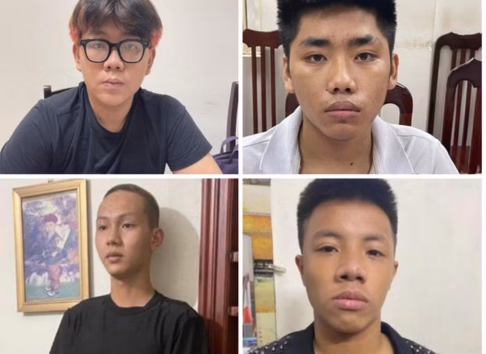 4 đối tượng gây án trong vụ cướp tài sản của chị lao công đã nhanh chóng bị Phòng CSHS, CAQ Nam Từ Liêm bắt giữ