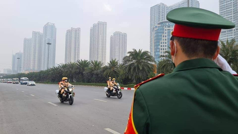 Lực lượng quân đội tham gia hỗ trợ CSGT, phục vụ Đại hội Đảng