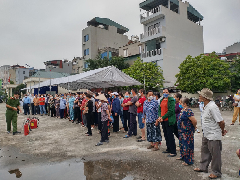 Buổi tập huấn PCCC cho người dân Tân Triều Buổi tập huấn PCCC cho người dân Tân Triều