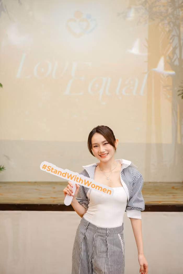 Ca sĩ Hoàng Mỹ An luôn hào hứng trong các sự kiện của UN Woment thời gia qua